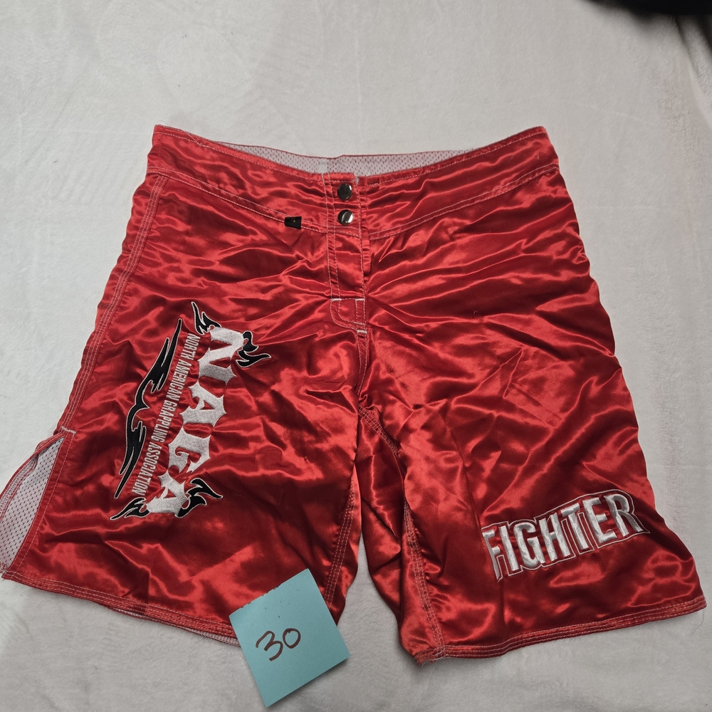 Red Men's Fighter Training Shorts